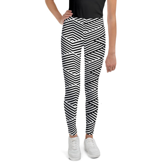 Leggings pour fille ado – pantalon de sport confortable et stretch pour yoga, gym et danse, sport, ballet, école, cadeau - legging