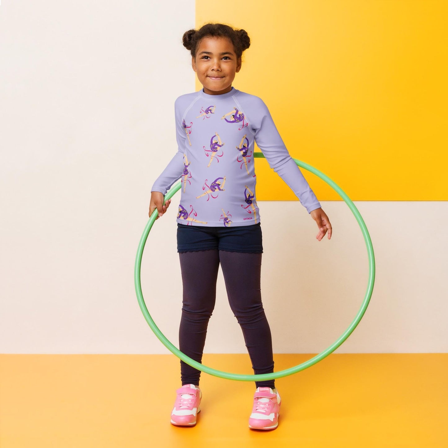 Rash Guard – T-Shirt de Compression pour Bébé et Petite Fille, Séchage Rapide et Protection UV - Natation, nage, Sport, Surf, gymnastique