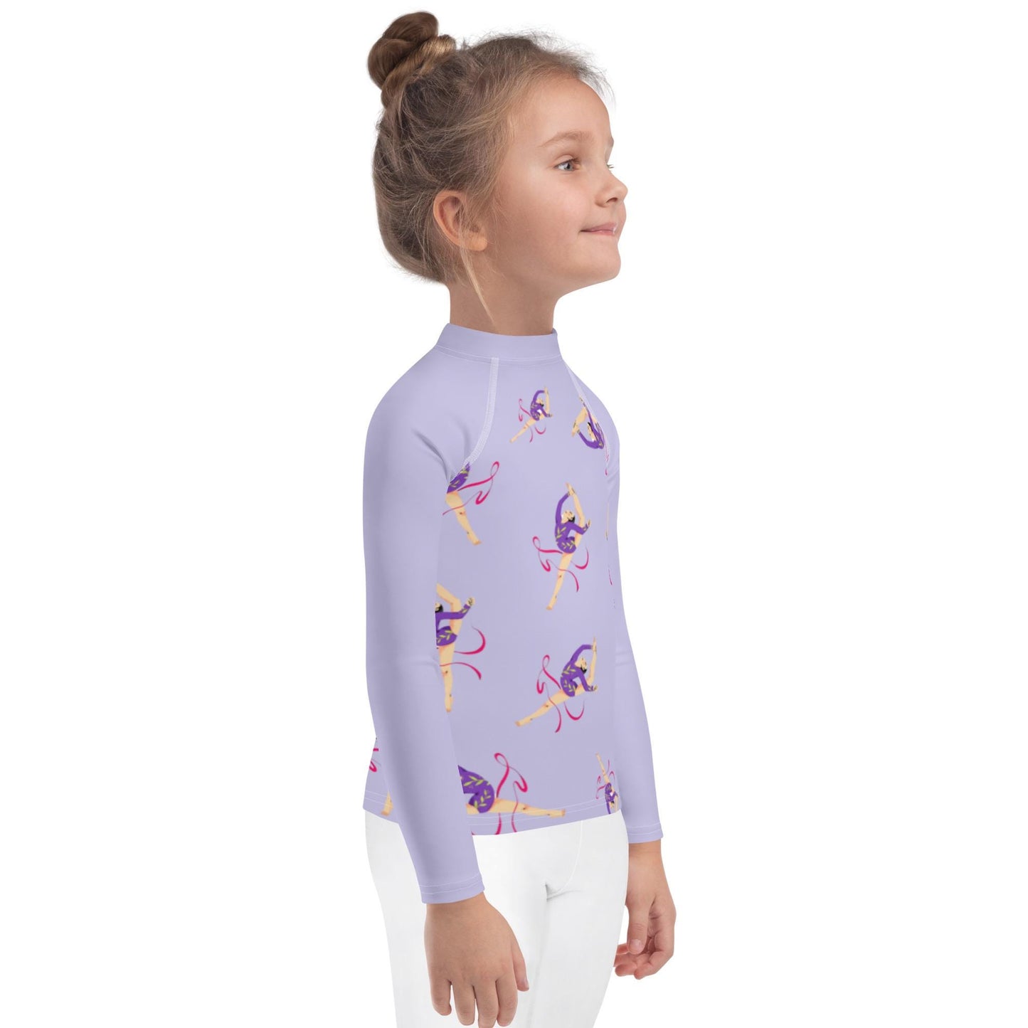 Rash Guard – T-Shirt de Compression pour Bébé et Petite Fille, Séchage Rapide et Protection UV - Natation, nage, Sport, Surf, gymnastique