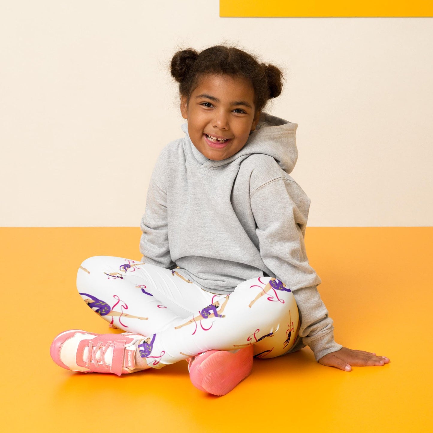 Leggings Bébé et Petite Fille  - Confortable, Doux et Extensible - quotidien, sport, urbain, école, cadeau – Design Danseuse Gymnaste