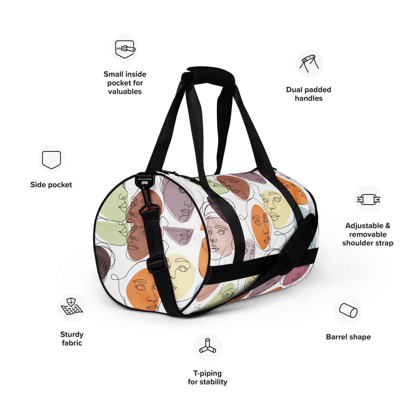 Sac de sport - Sac de Voyage – Léger, Résistant et Spacieux, Idéal pour Gym, Weekends ou Voyages - cadeau, anniversaire, Noël