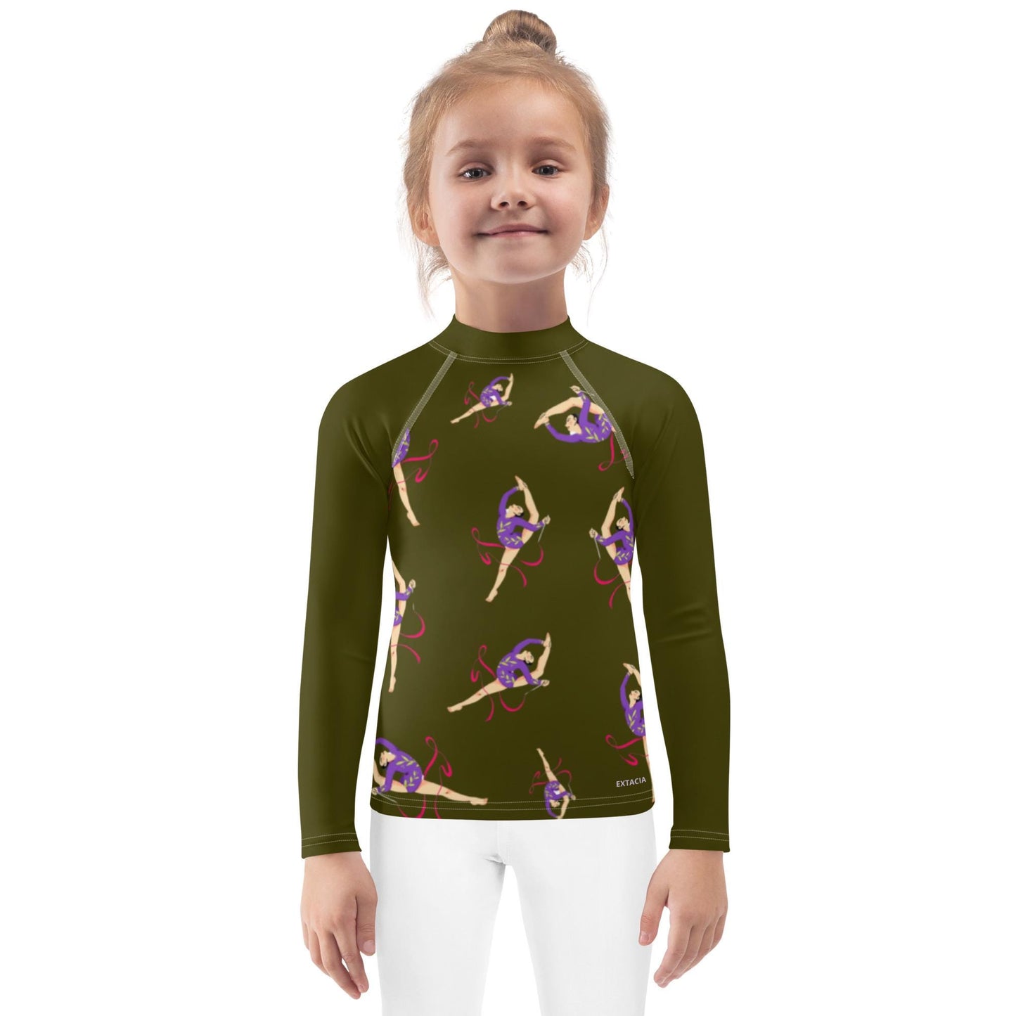 Rash Guard – T-Shirt de Compression pour Bébé et Petite Fille, Séchage Rapide et Protection UV - Natation, nage, Sport, Surf, gymnastique