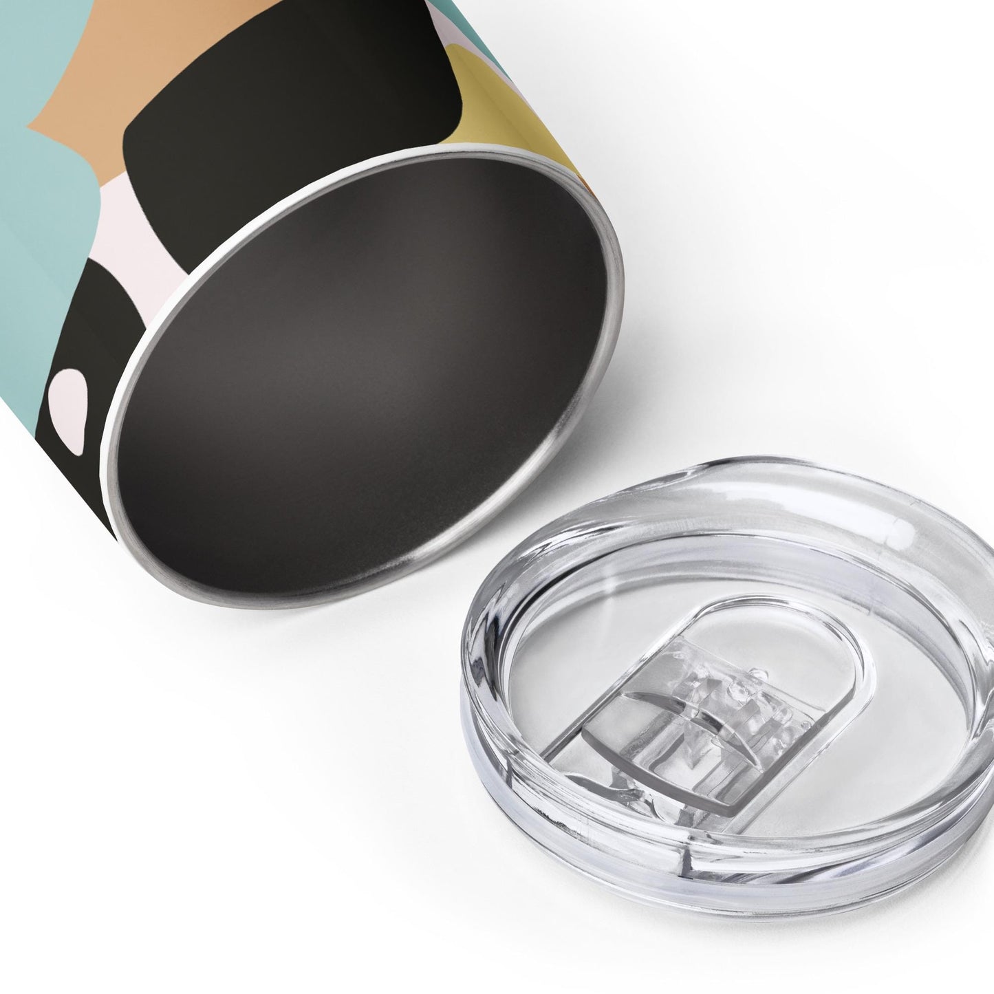 Mug Isotherme Inox - Petit Thermos Isotherme en Acier Inoxydable – Design Florale - Mug de Voyage, Gobelet à Vin, Café, Thé, Étanche