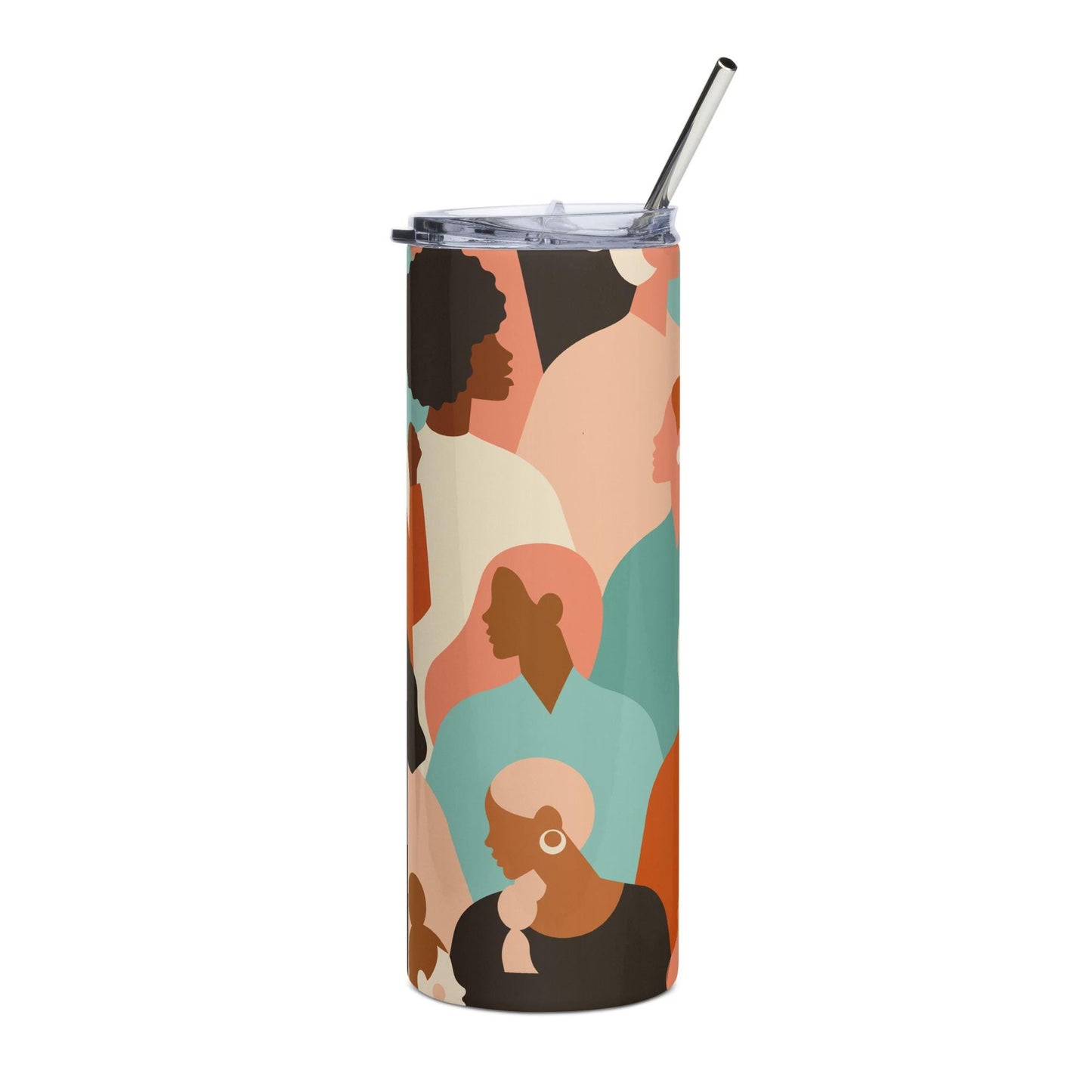 Mug isotherme inox - Gobelet en Acier Inoxydable – Design des Silhouettes Feminines, des Femmes - Mug de Voyage Durable, Étanche - Boissons
