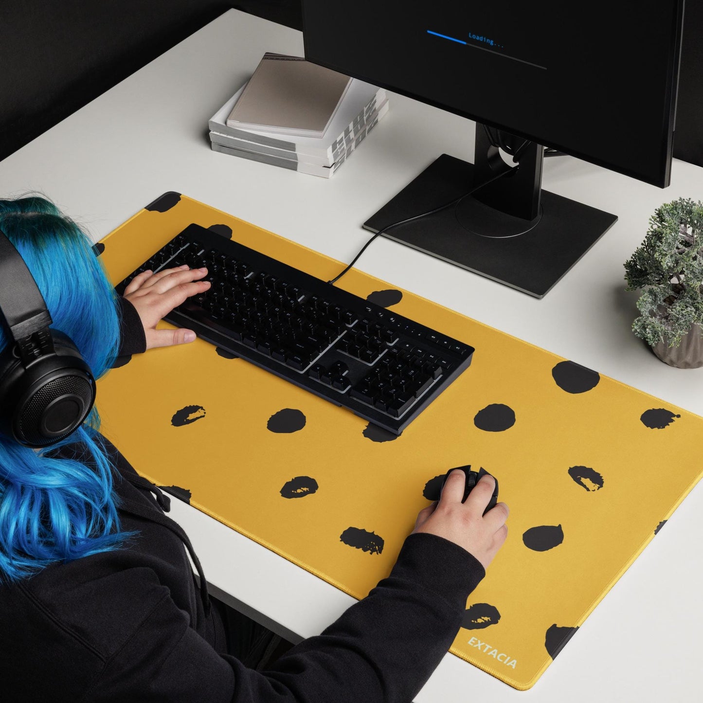 Tapis de Souris Gaming XXL - design minimaliste - surface lisse, base antidérapante, grand format, confortable, durable - Accessoire bureau