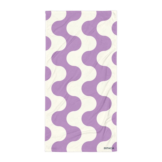 Serviette de Bain en Coton – Serviette de plage - Douce, Absorbante et Compacte - Voyage, Sport, Piscine surf - Design Minimalist Graphique
