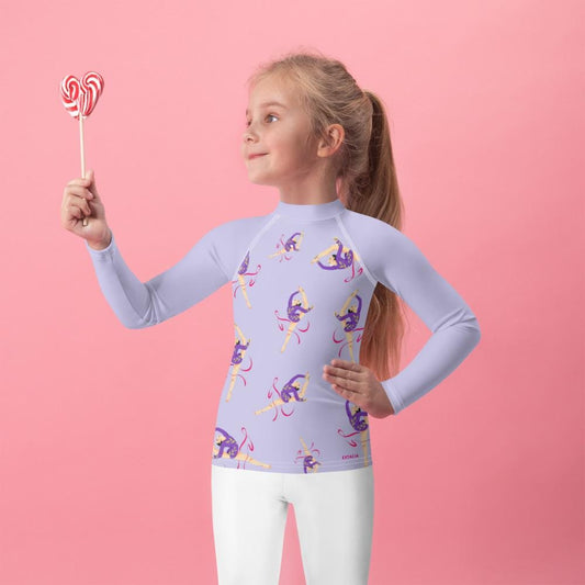Rash Guard – T-Shirt de Compression pour Bébé et Petite Fille, Séchage Rapide et Protection UV - Natation, nage, Sport, Surf, gymnastique