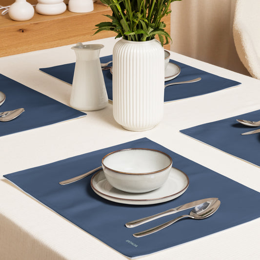 extaciafrance.com - extacia - Lot de 4 sets de table – Bleu Cello – Résistants à l’eau et conçus pour la décoration de table 
