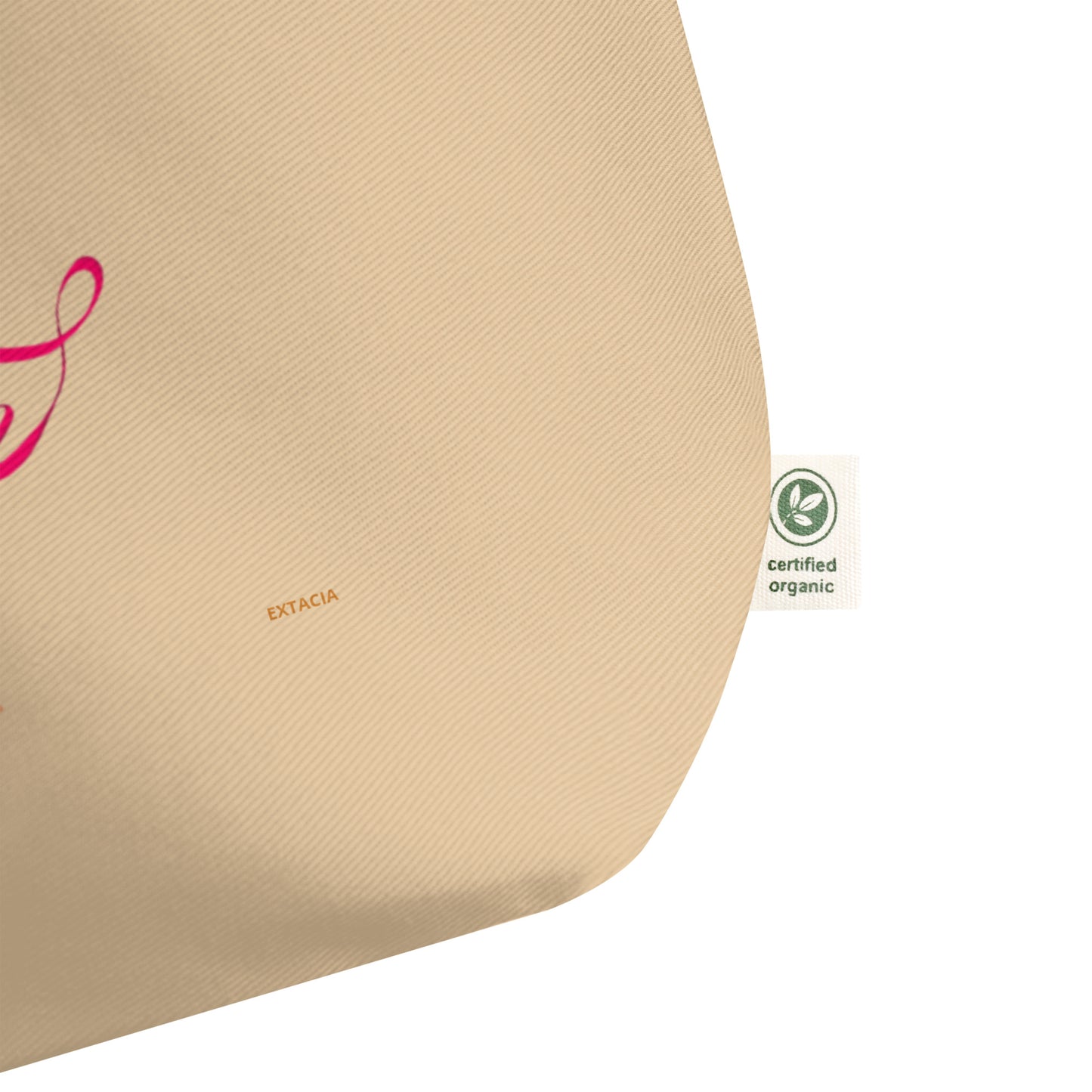 extaciafrance - Grand cabas en toile 100 % coton bio – Tote bag de grande contenance – Motif: Gymnaste au Ruban Rouge - naturel etiquette branding  