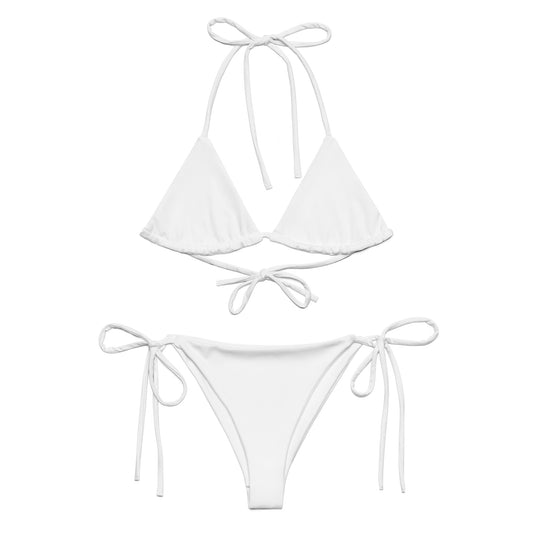 extaciafrance - extacia - Bikini deux pièces, recyclé pour femme – Blanc – Eco-responsable, confortable séchage rapide