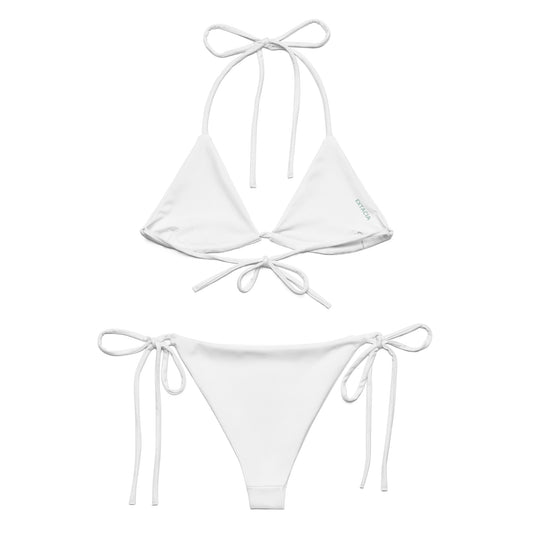 extaciafrance - extacia - Bikini deux pièces, recyclé pour femme – Blanc – Eco-responsable, confortable séchage rapide 1