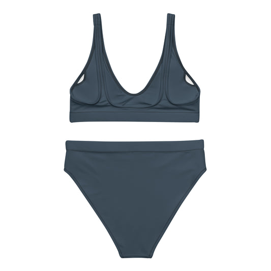 extaciafrance - extacia - Bikini deux pièces, recyclé pour femme – Bleu Arapawa – Eco-responsable, haut brassière & bas taille haute