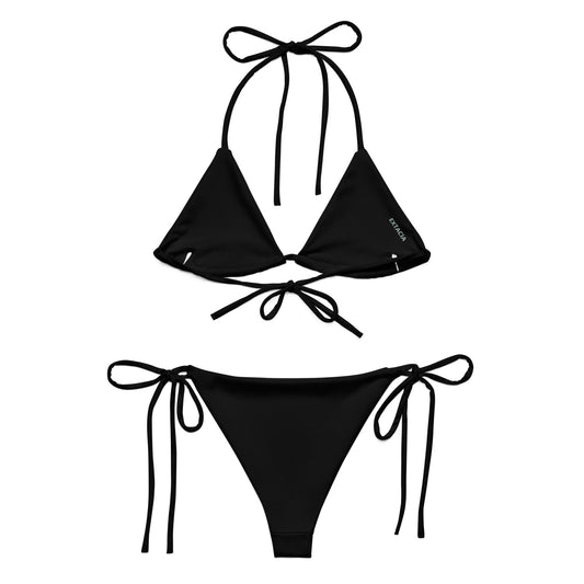 extaciafrance - extacia - Bikini deux pièces, recyclé pour femme – Noir – Eco-responsable, confortable séchage rapide 1 