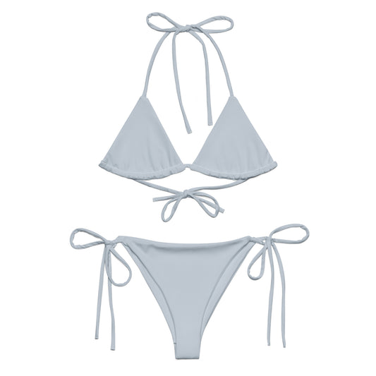 extaciafrance - extacia - Bikini deux pièces, recyclé pour femme – gris argent – Eco-responsable, confortable séchage rapide