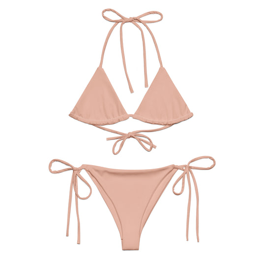 extaciafrance - extacia - Bikini deux pièces, recyclé pour femme – rose saumon – Eco-responsable, confortable séchage rapide