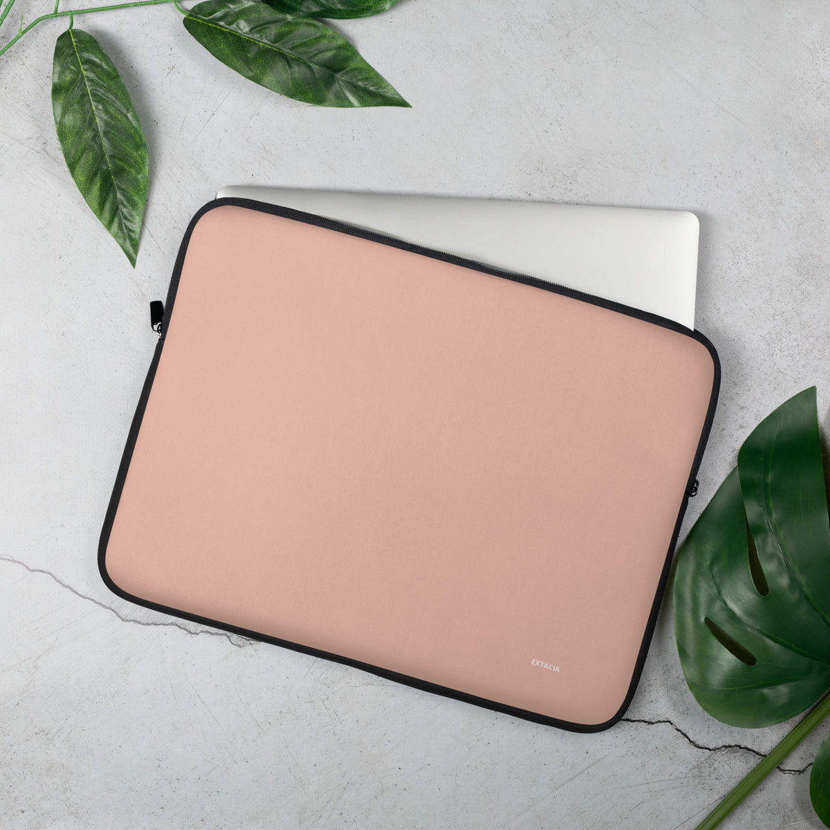 extaciafrance - extacia - Housse pour ordinateur portable – ROSE SAUMON – Etanche & ultra-légère pour bureau et voyage 