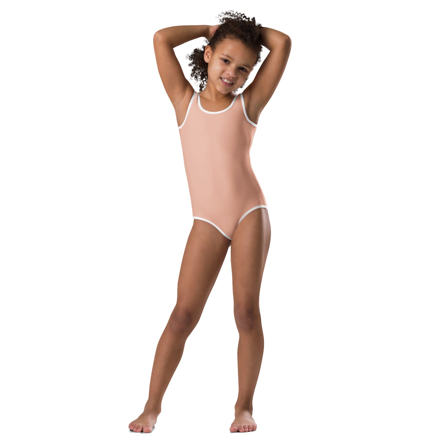 extaciafrance - extacia - Maillot de bain 1 pièce pour petite fille – Rose Saumon – Confort, maintien & séchage rapide  1