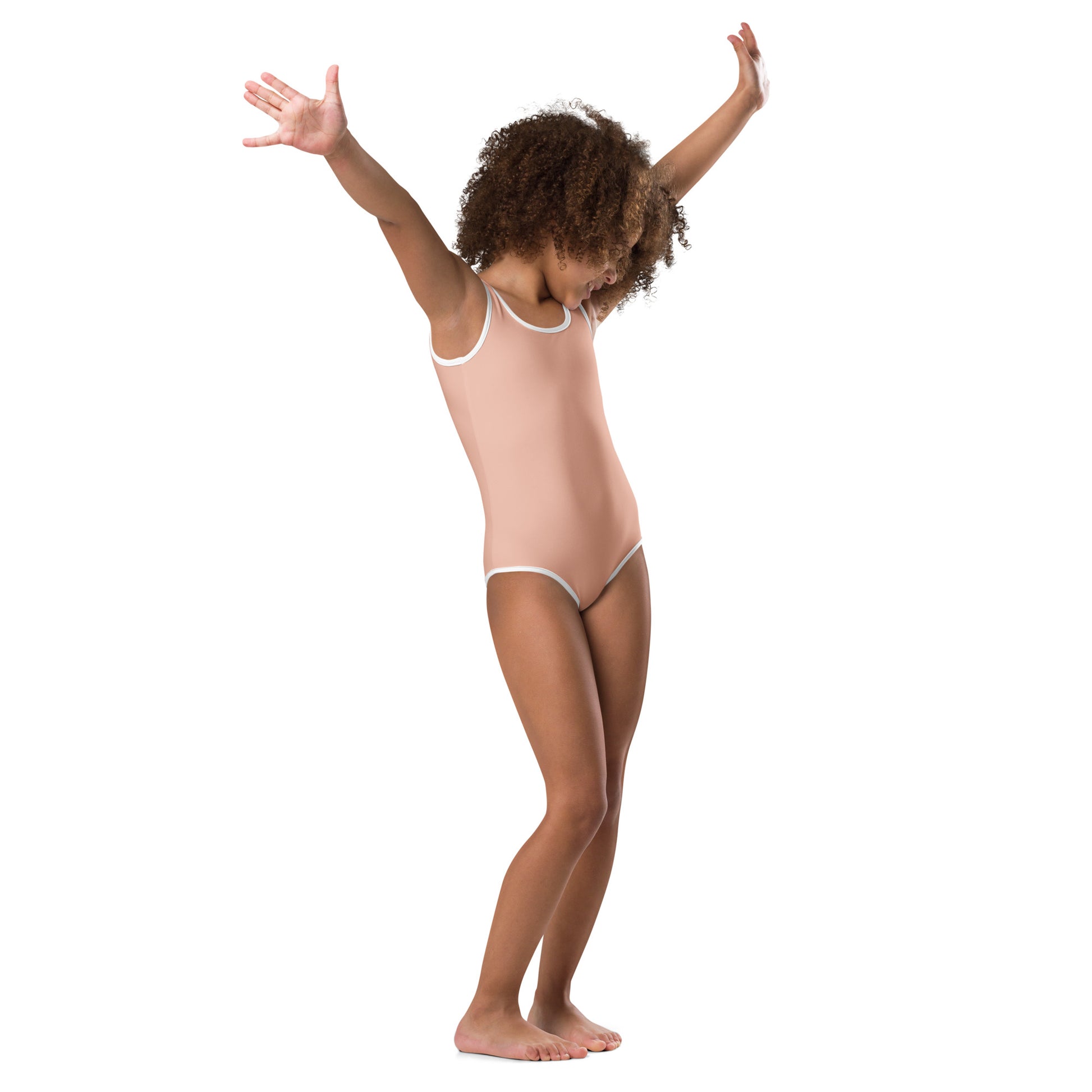 extaciafrance - extacia - Maillot de bain 1 pièce pour petite fille – Rose Saumon – Confort, maintien & séchage rapide  5