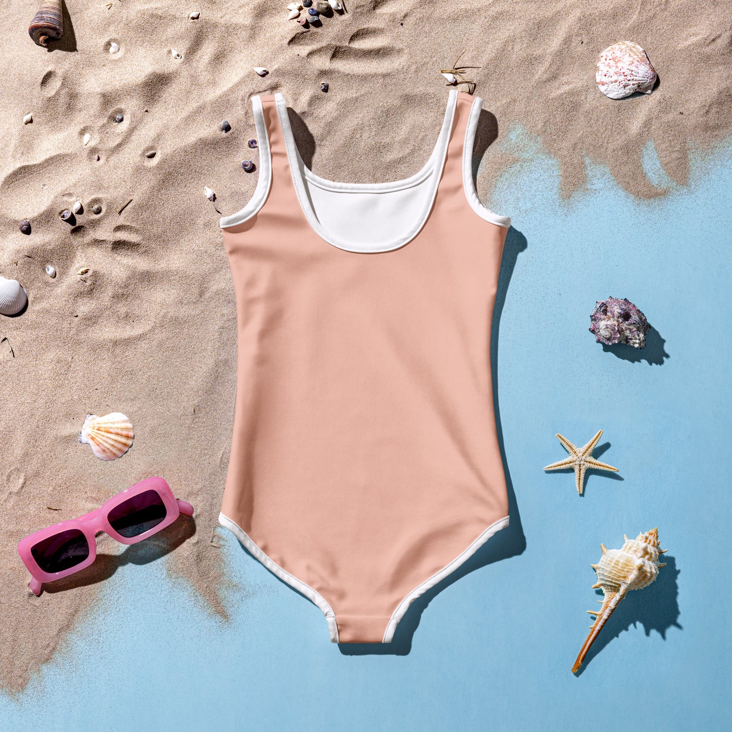 extaciafrance - extacia - Maillot de bain 1 pièce pour petite fille – Rose Saumon – Confort, maintien & séchage rapide 7