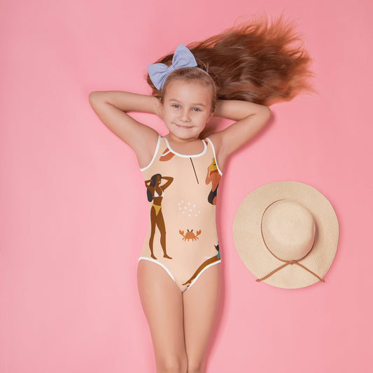 extaciafrance - extacia - Maillot de bain 1 pièce pour petite fille – SAUMON – Confort, maintien & séchage rapide – femmes du monde 