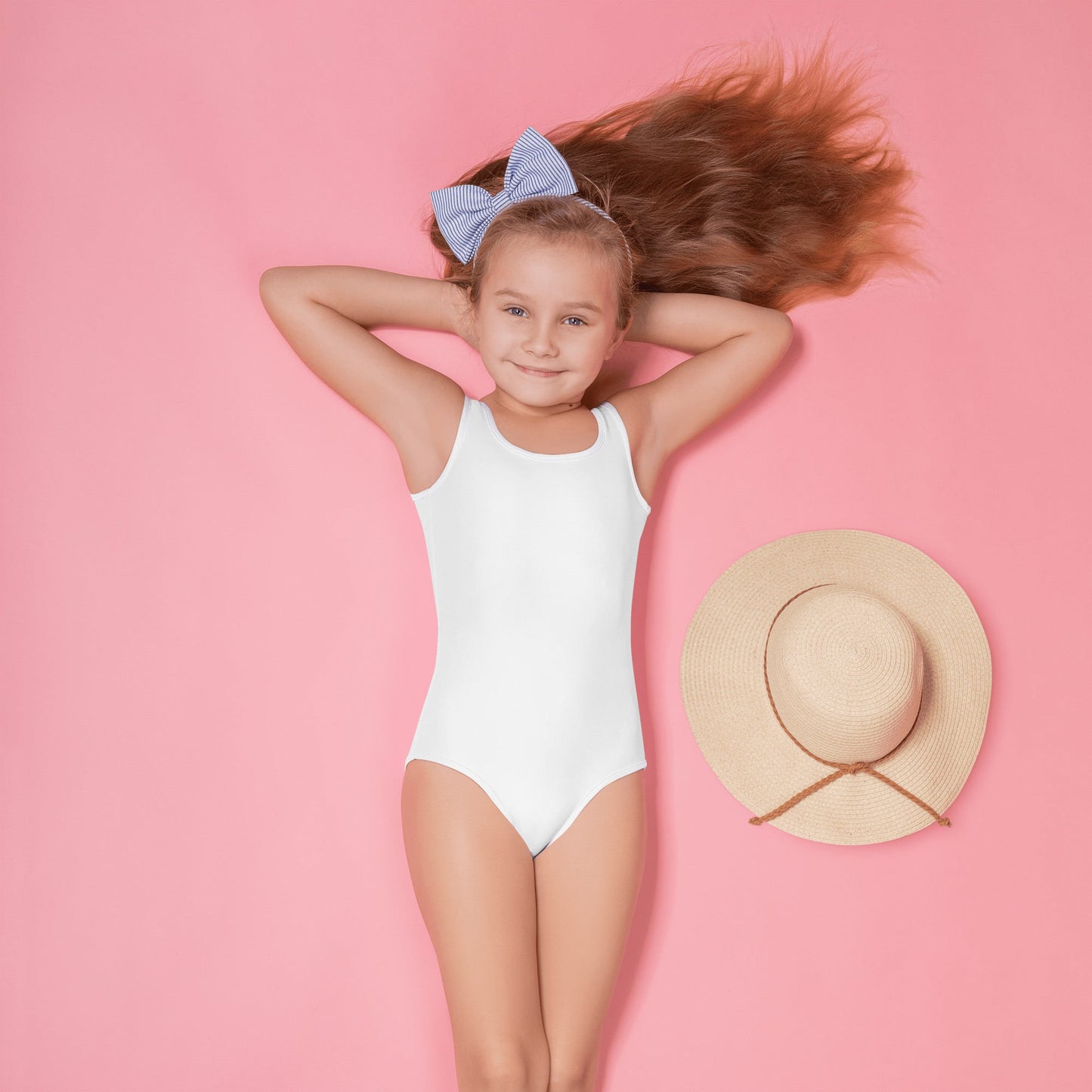 extaciafrance - extacia - Maillot de bain 1 pièce pour petite fille – blanc  – Confort, maintien & séchage rapide  