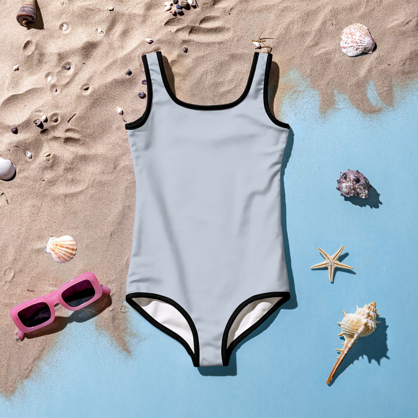 extaciafrance - extacia - Maillot de bain 1 pièce pour petite fille – gris argent  – Confort, maintien & séchage rapide  11
