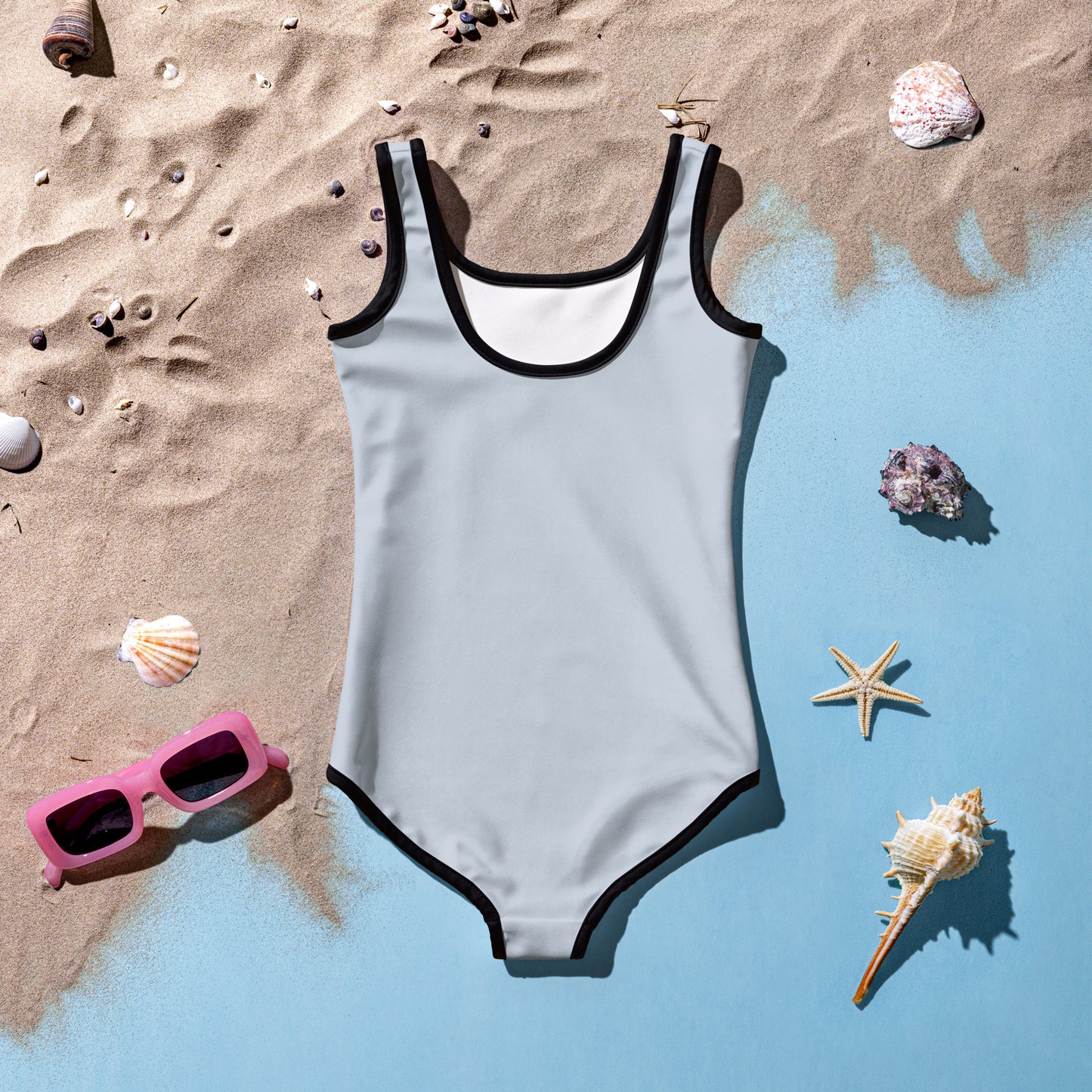 extaciafrance - extacia - Maillot de bain 1 pièce pour petite fille – gris argent  – Confort, maintien & séchage rapide  12