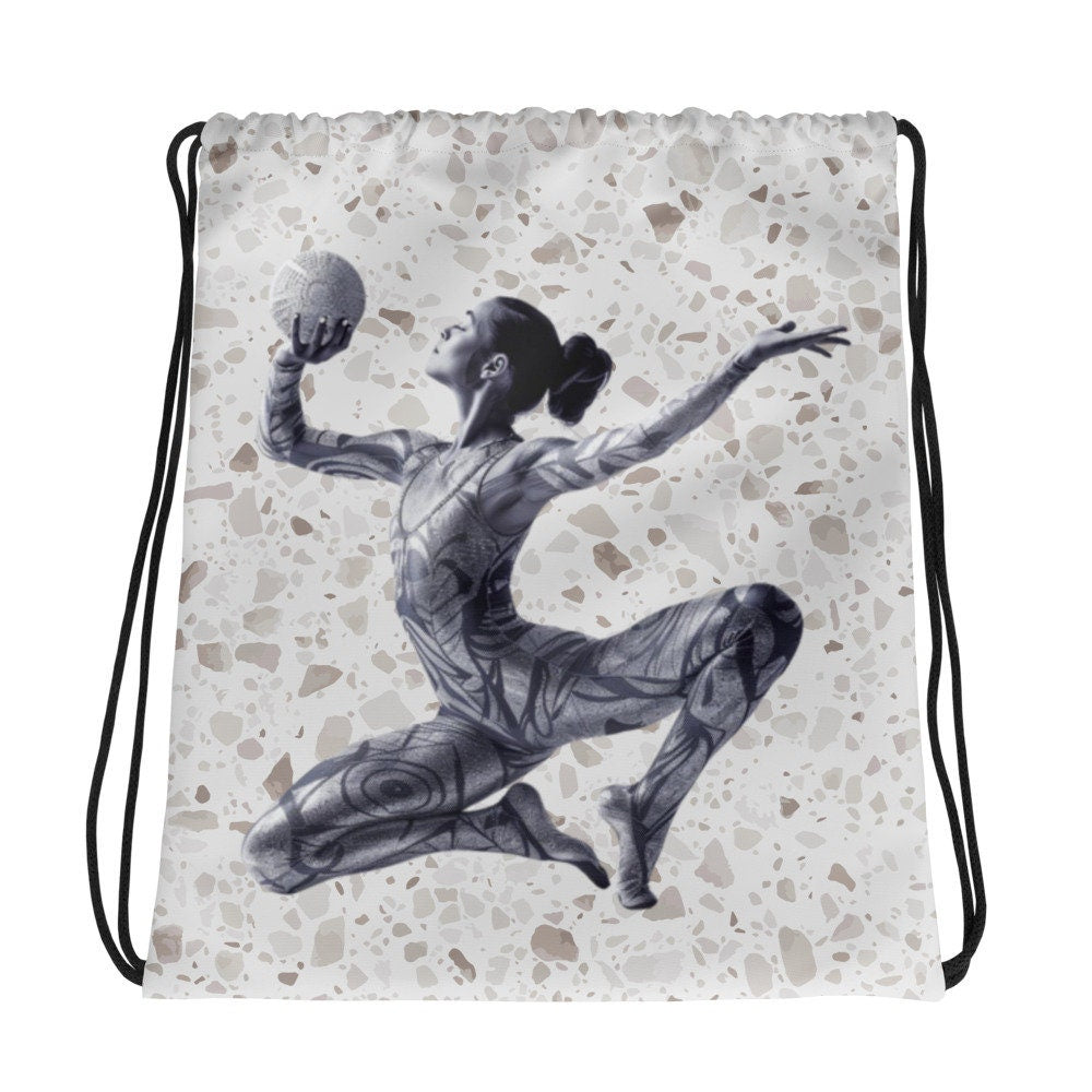 Sac à cordon Gymnastics Yoga Fitness Workout Sport - léger avec motif imprimé - loisirs, gymnastique, fitness, accessoire pratique stylé