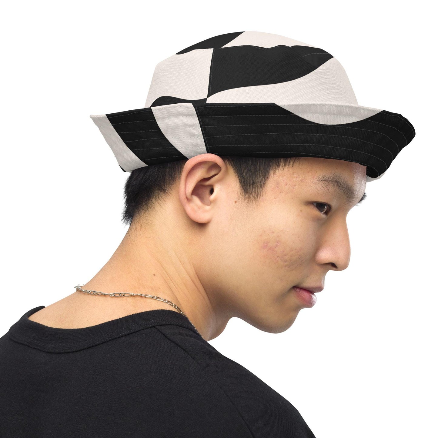Bob Réversible Unisexe – Chapeau Minimaliste - Stylé léger, accessoire mode d’été pour adultes, Streetwear, cadeau - Design Graphique