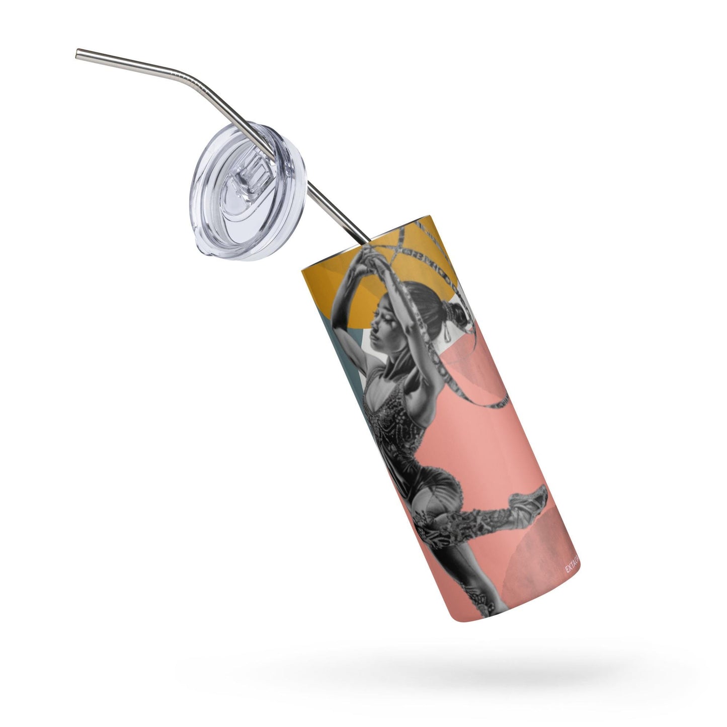 Mug isotherme inox - Gobelet en Acier Inoxydable – Design Danseuse Gymnaste - Mug de Voyage Durable, Étanche - Boissons Chaudes, Froides