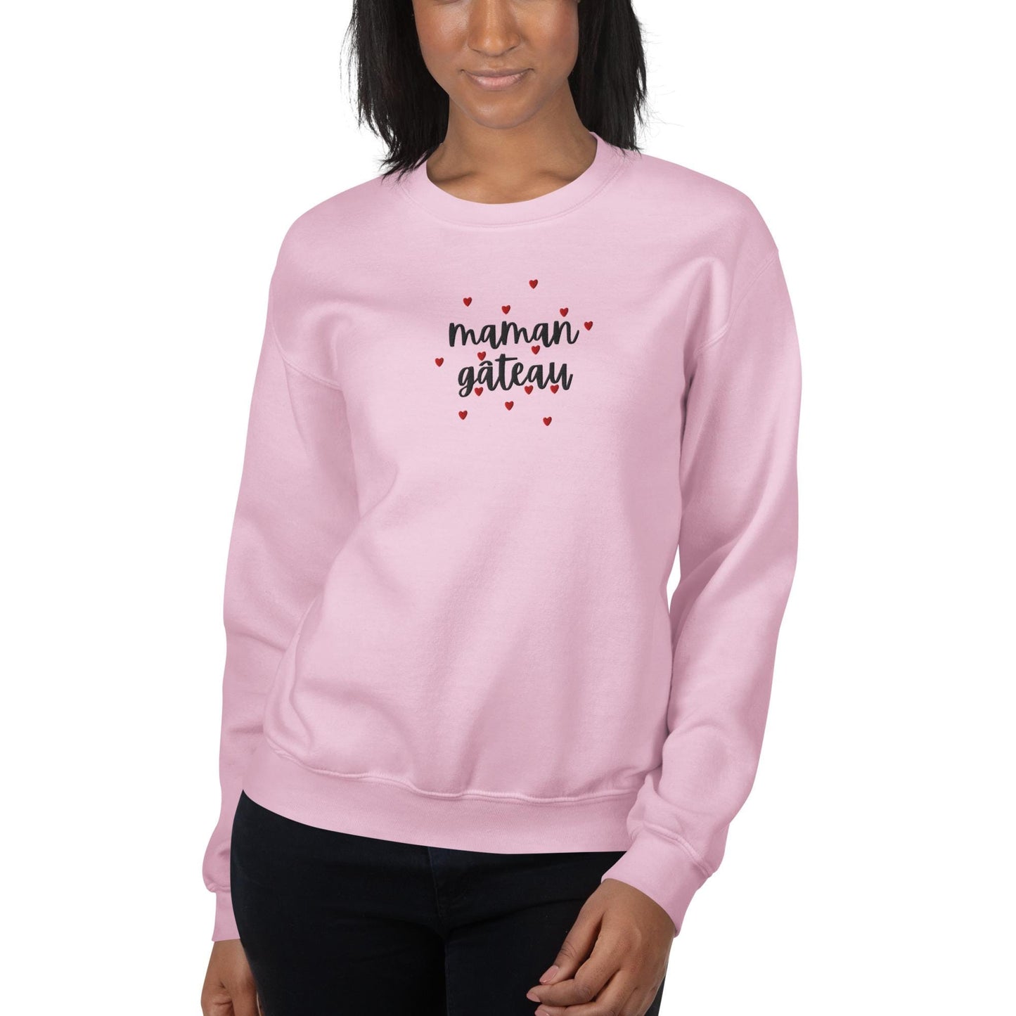 Sweat Minimaliste pour Femme à Col Rond en Coton - Pull Personnalisable, doux, coupe classique, confortable tendance - cadeau d'anniversaire