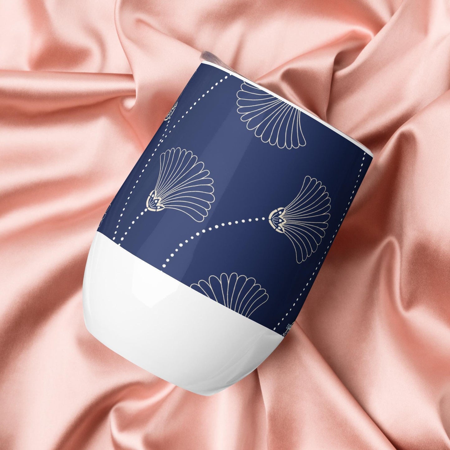 Mug Isotherme Inox - Petit Thermos Isotherme en Acier Inoxydable – Design Florale - Mug de Voyage, Gobelet à Vin, Café, Thé, Étanche