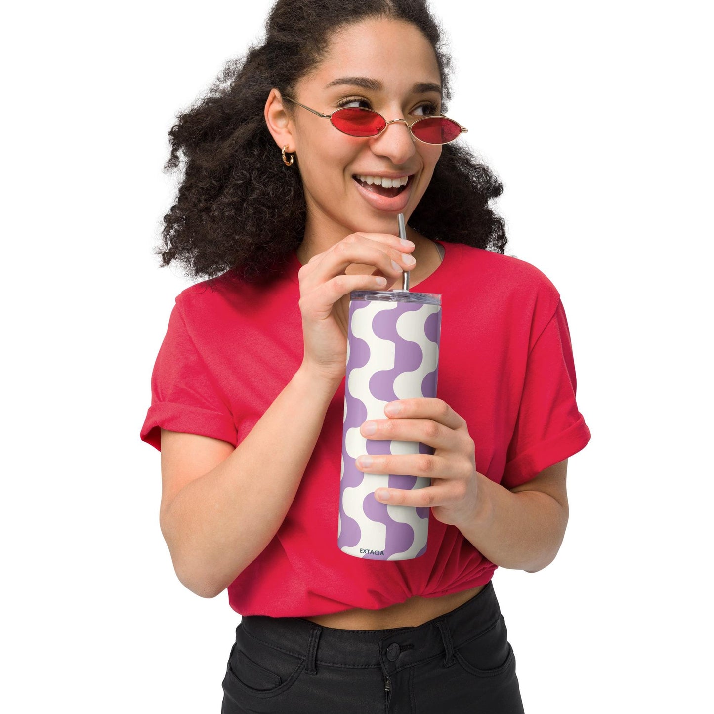 Mug isotherme inox - Design Graphique - Gobelet en Acier Inoxydable – Mug de Voyage Durable, Étanche - Boisson Chaude et Froide, Café