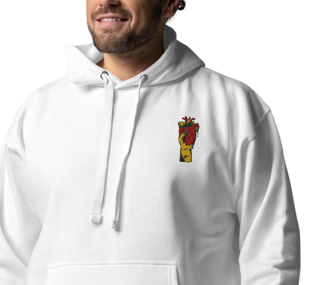 Sweat à Capuche pour Homme 100% Coton avec Motif Brodé - hoodie, sweat, pull - Casual, confortable, cadeau fête des pères, anniversaire