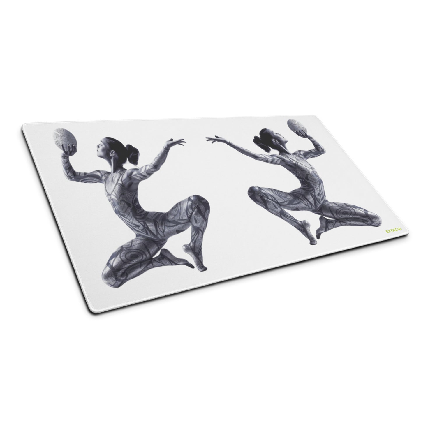 Tapis de souris gaming – Grand format & glisse optimale pour bureau – Motif Gymnaste Danseuse