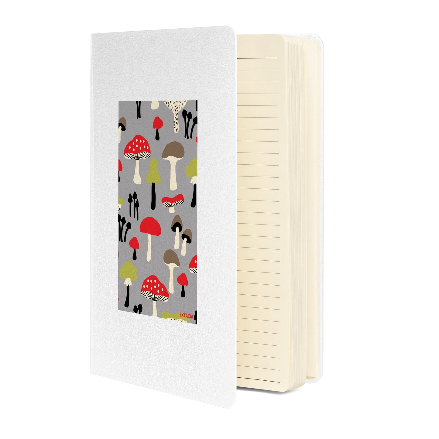 Carnet de notes à couverture rigide – Forêt de Champignons – A5, Papier épais, reliure durable