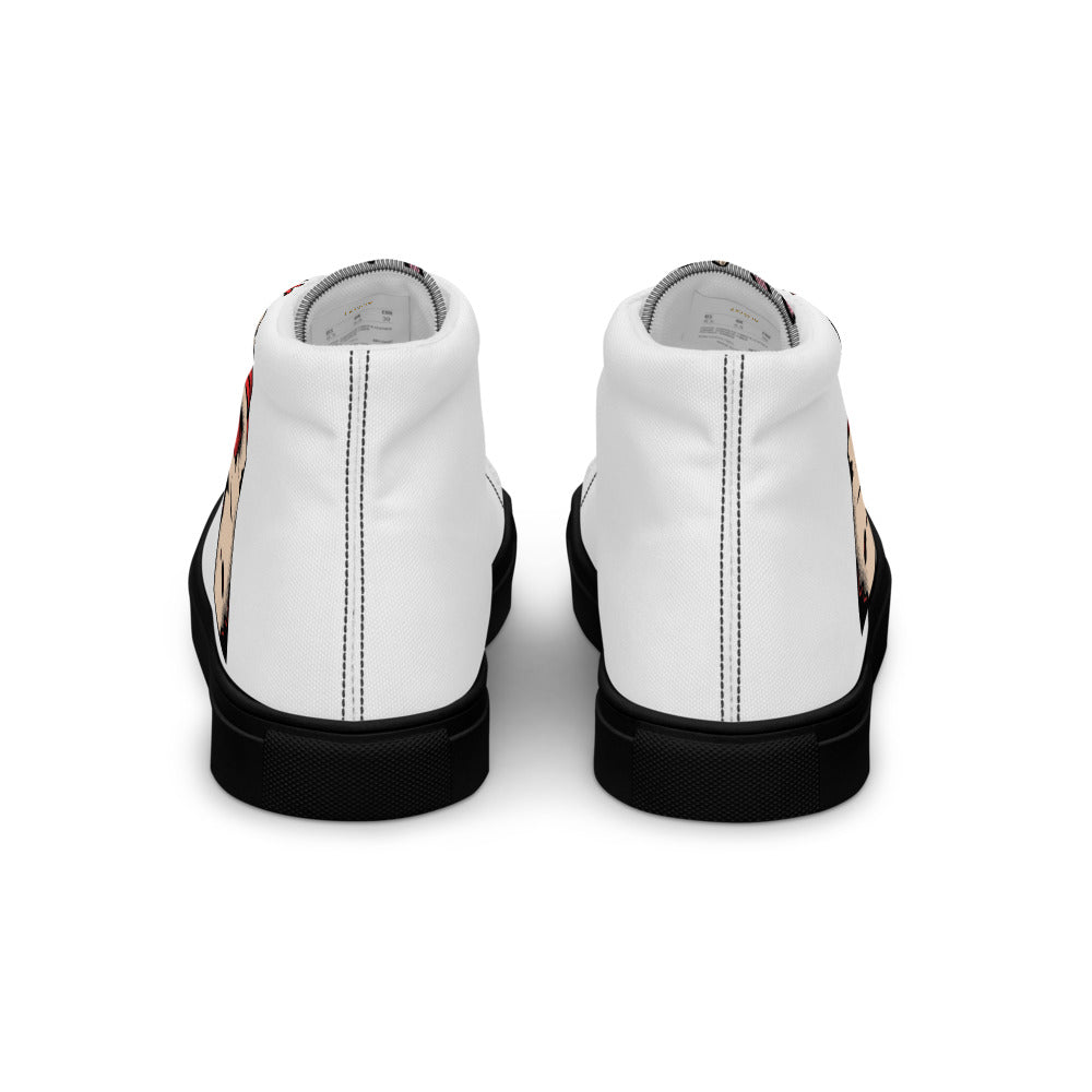 Baskets montantes en toile homme – À lacets, légères et confortables – Coeur déjà pris