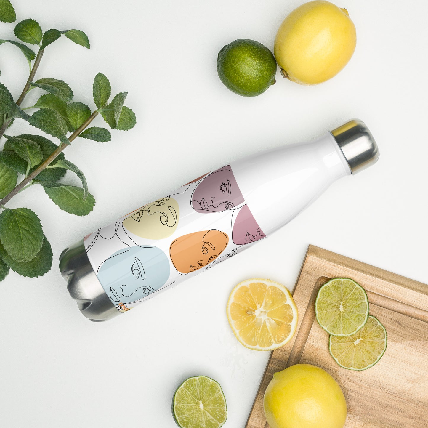 Gourde Inox – Bouteille Étanche, isotherme et durable en acier inoxydable – Calligraphie