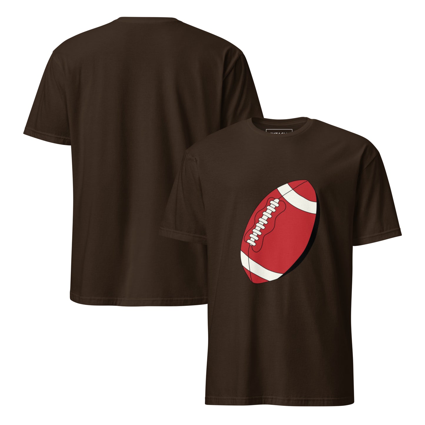 T-shirt pour homme à col rond, manches courtes – 100% coton, motif imprimé – Ballon Américain