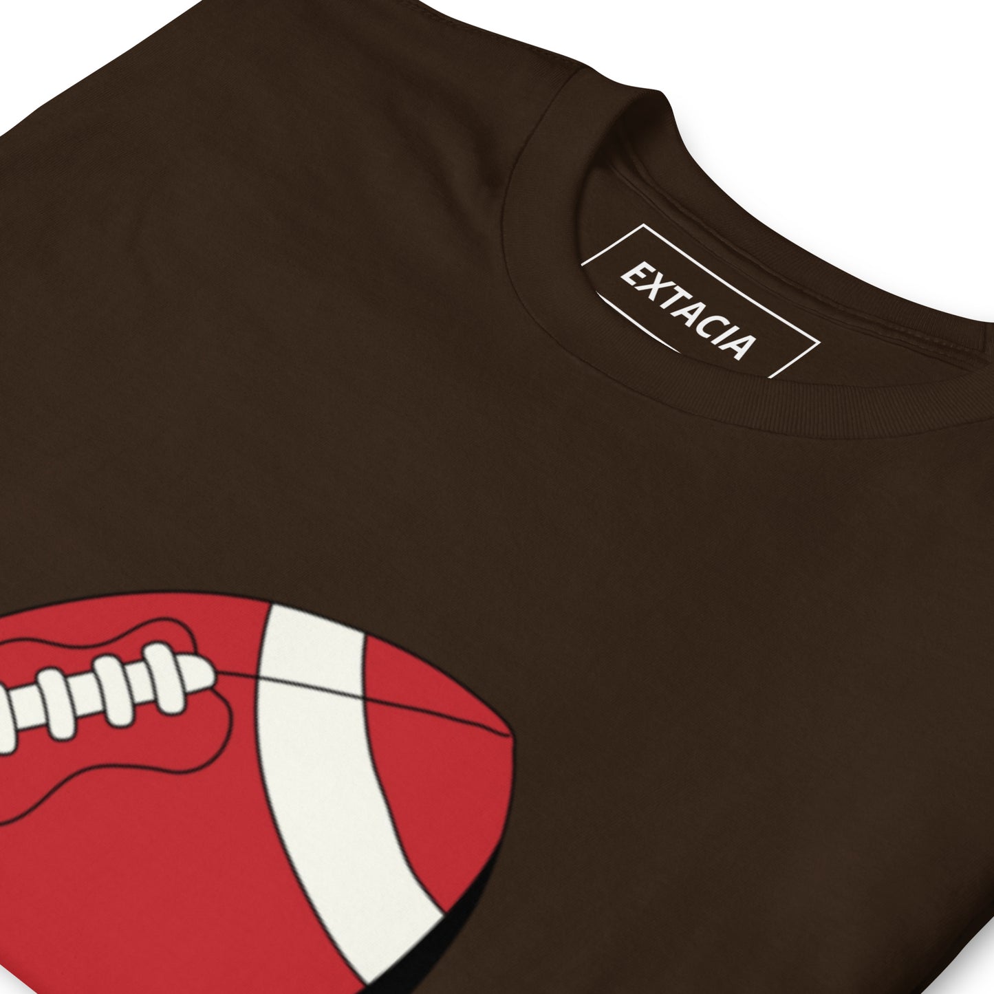 T-shirt pour homme à col rond, manches courtes – 100% coton, motif imprimé – Ballon Américain