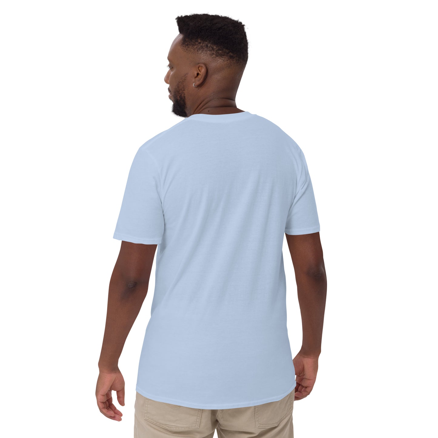 T-shirt pour homme à col rond, manches courtes – 100% coton, motif imprimé – Ballon Américain