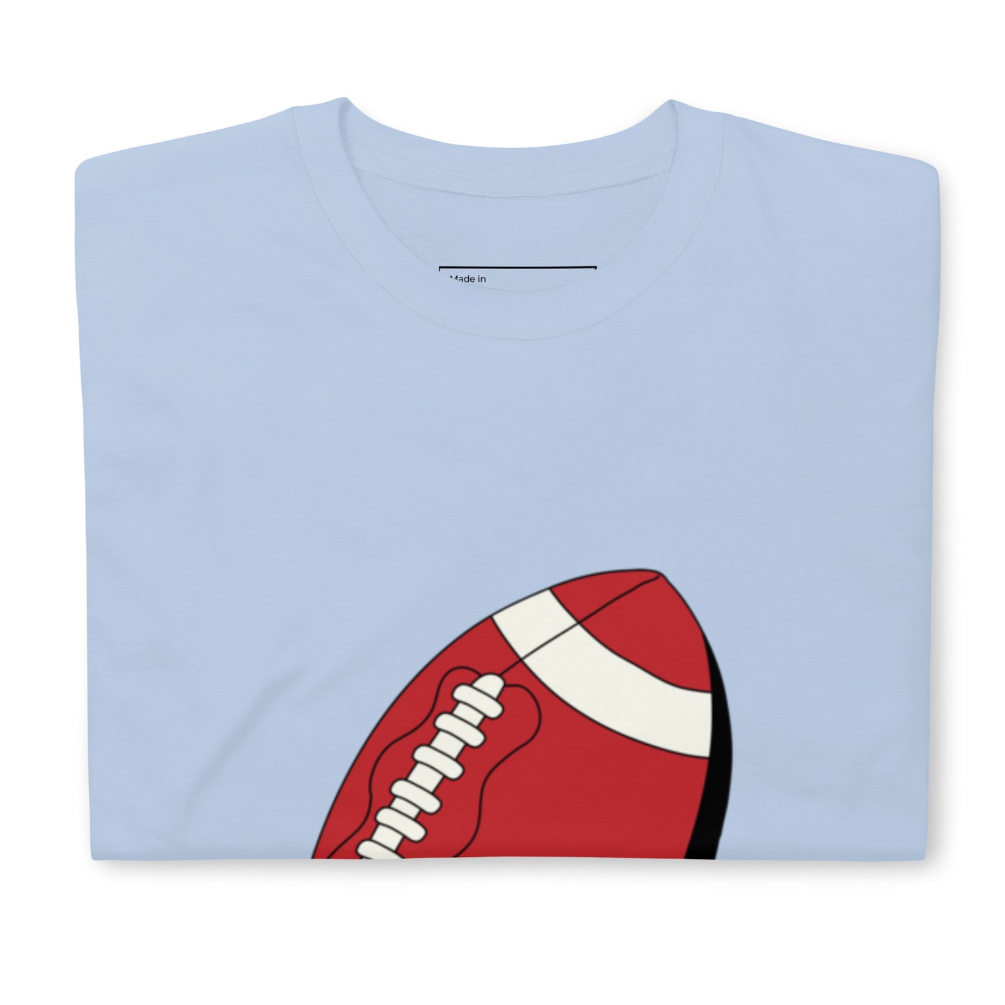 T-shirt pour homme à col rond, manches courtes – 100% coton, motif imprimé – Ballon Américain