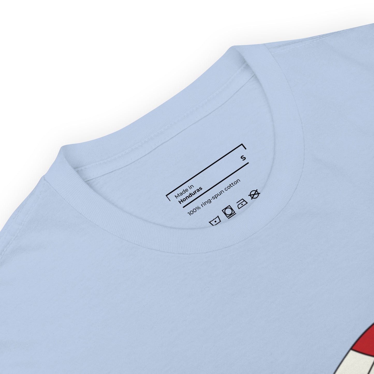 T-shirt pour homme à col rond, manches courtes – 100% coton, motif imprimé – Ballon Américain