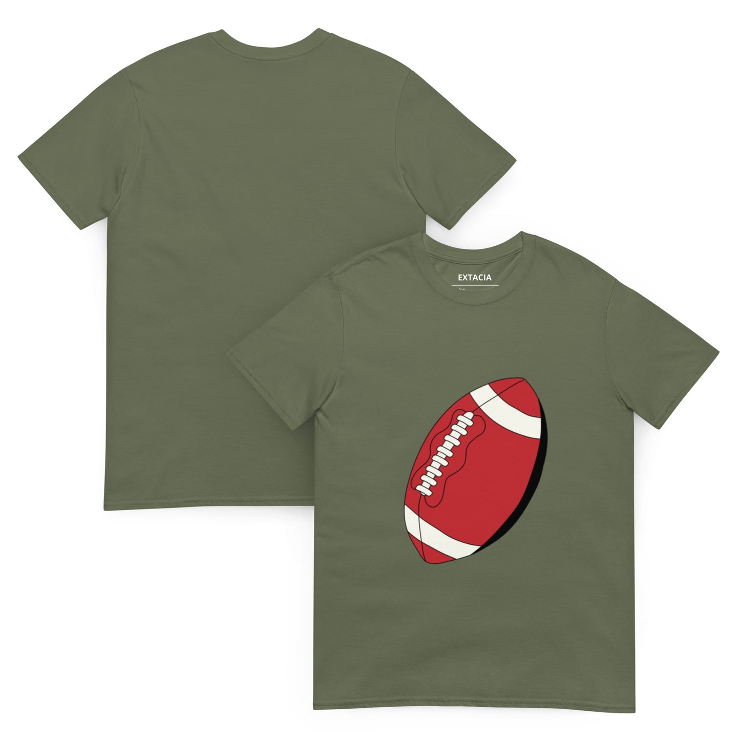 T-shirt pour homme à col rond, manches courtes – 100% coton, motif imprimé – Ballon Américain