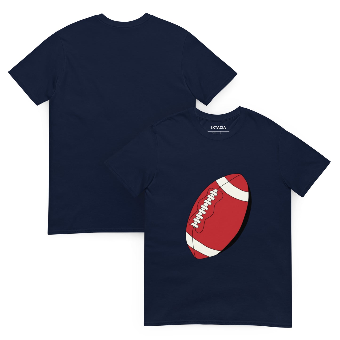 T-shirt pour homme à col rond, manches courtes – 100% coton, motif imprimé – Ballon Américain