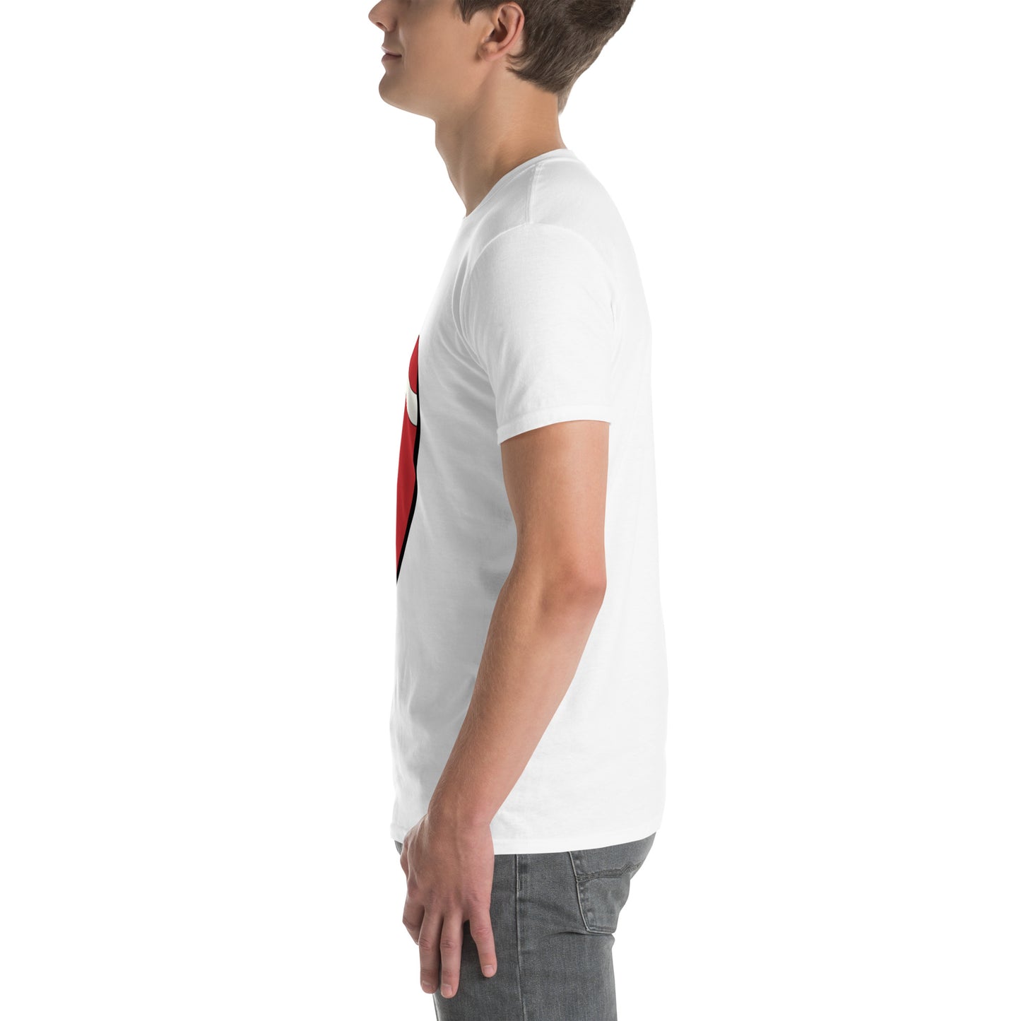 T-shirt pour homme à col rond, manches courtes – 100% coton, motif imprimé – Ballon Américain