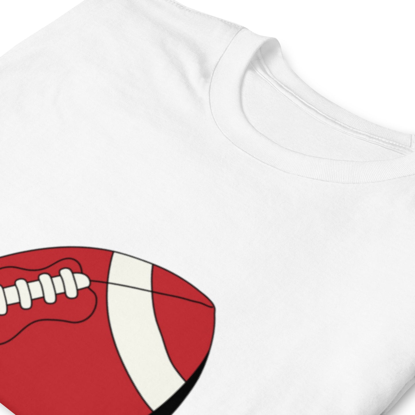 T-shirt pour homme à col rond, manches courtes – 100% coton, motif imprimé – Ballon Américain