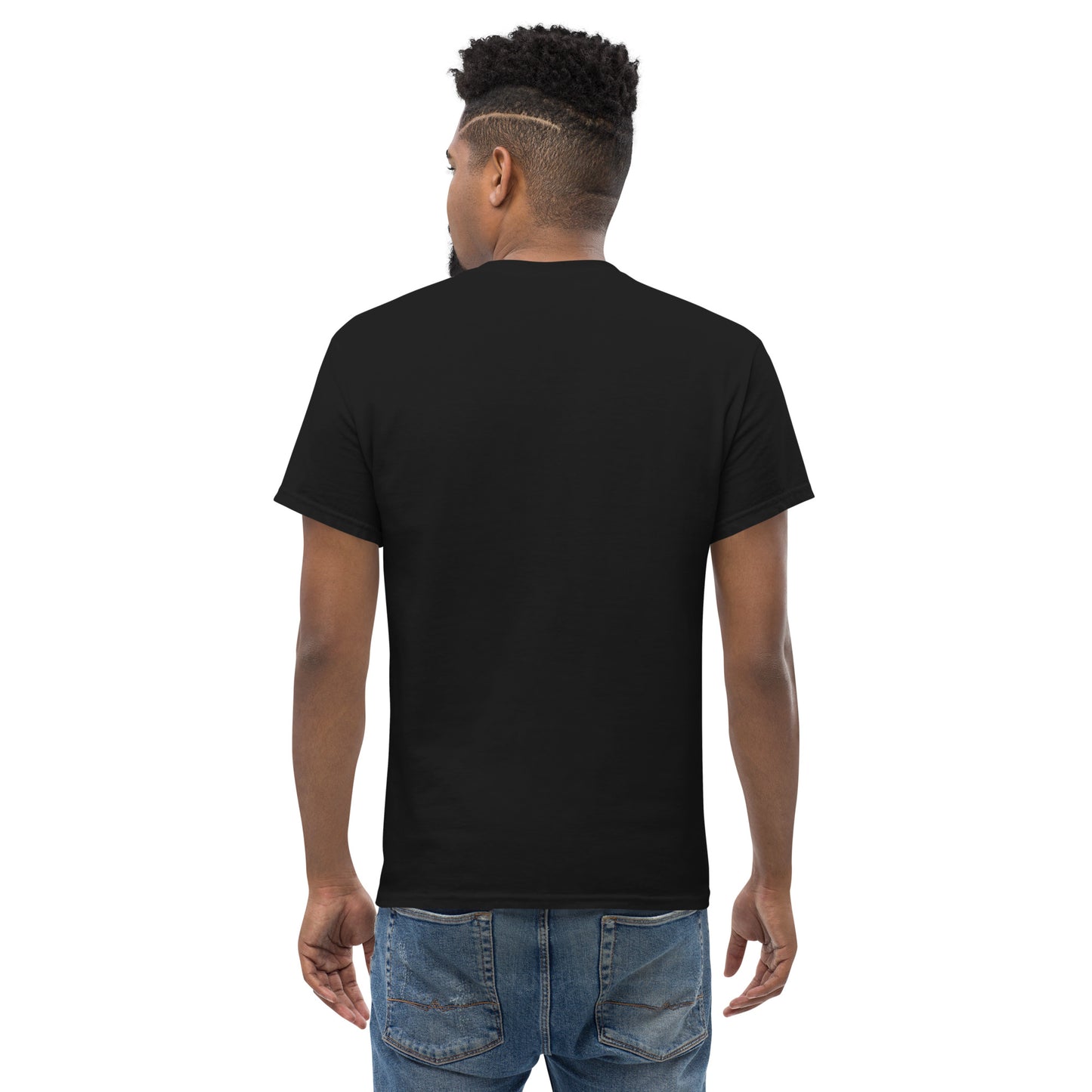 T-shirt pour homme à col rond, manches courtes – 100% coton, motif brodé "Cœur Déjà Pris"