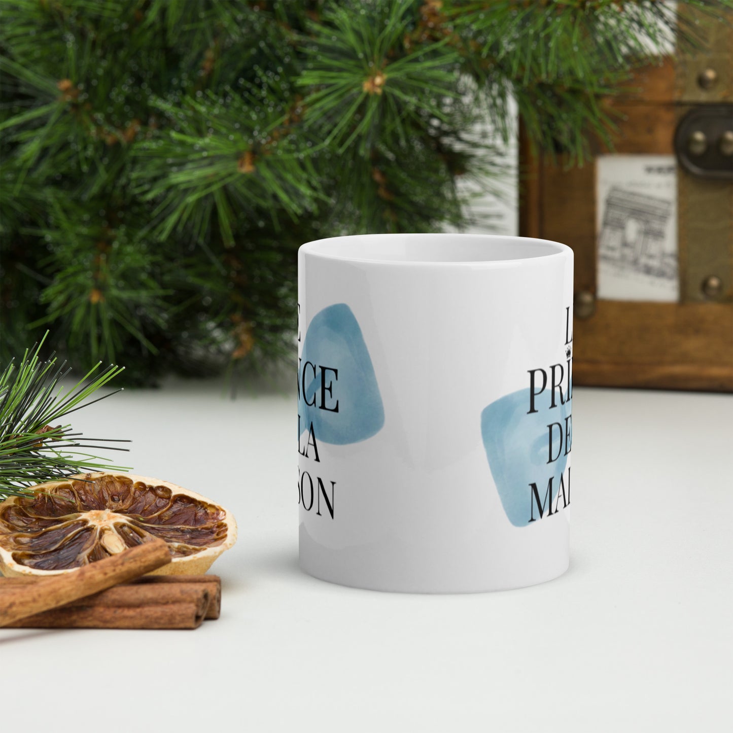 Mug en céramique – Blanc – Formats 11, 15, 20 oz, design élégant pour bureau & cuisine – Le Prince de la Maison