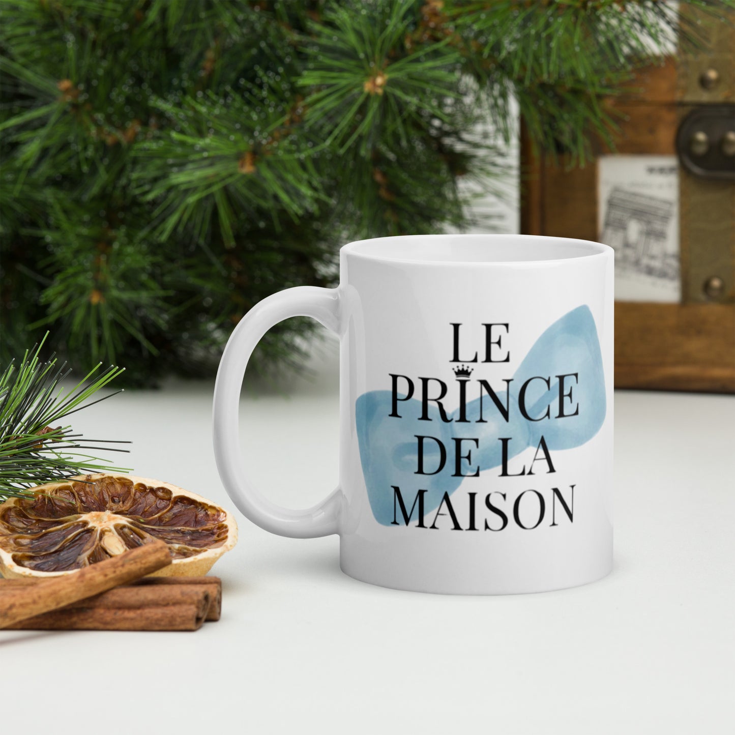 Mug en céramique – Blanc – Formats 11, 15, 20 oz, design élégant pour bureau & cuisine – Le Prince de la Maison
